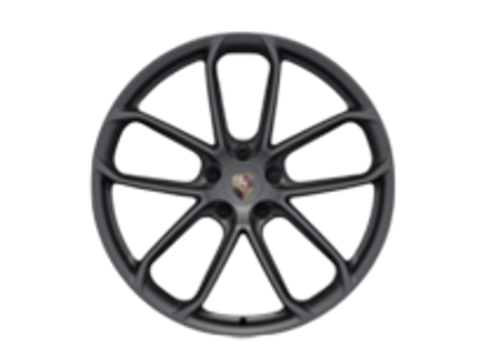 Cerchio anteriore in lega GT Design da 22 pollici, in Vesuvius Grey. Porsche 9YA / 9YB Cayenne - 9Y3601025APOU9, 9Y3601025BAOU9